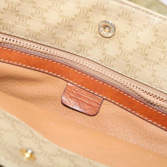 CELINE Macadam Canvas Tote Bag Beige Auth bs12760 - Picture 10 of 16